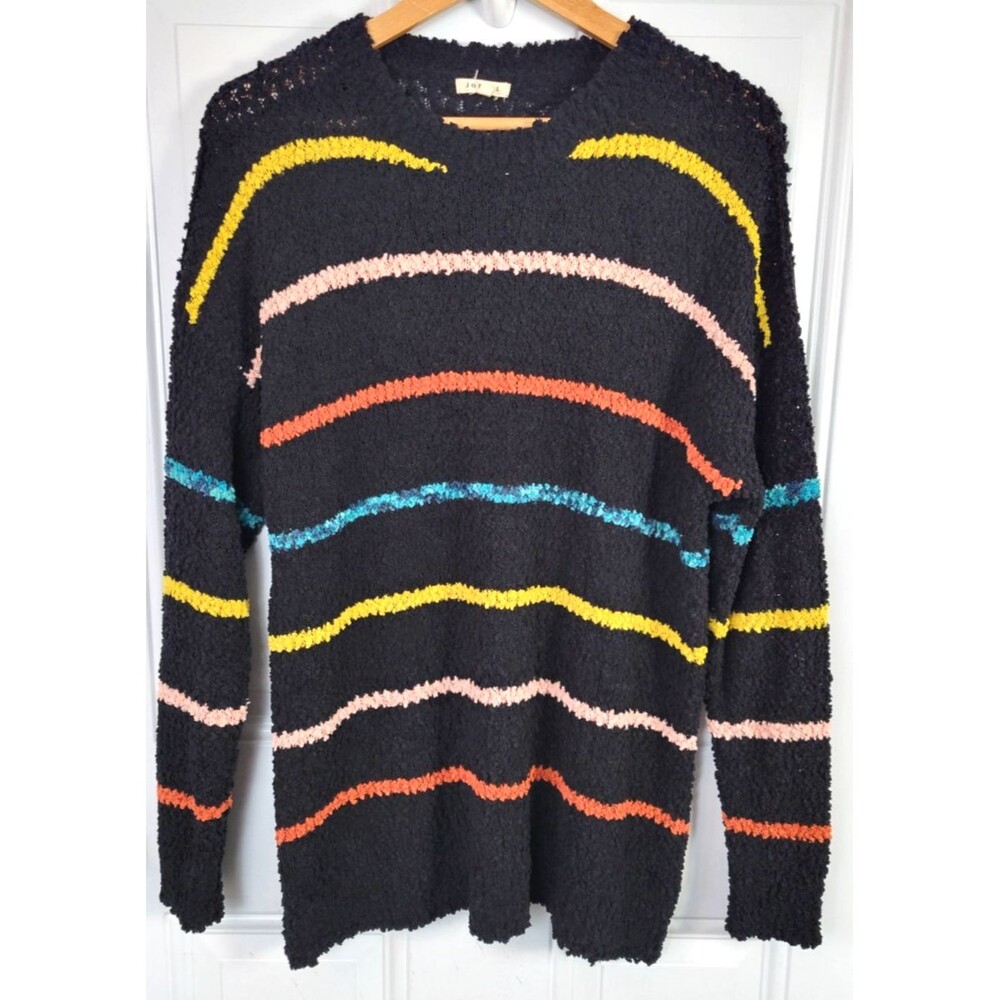 Jodifl Stripped Sweater Size S Soft Textured Colorful